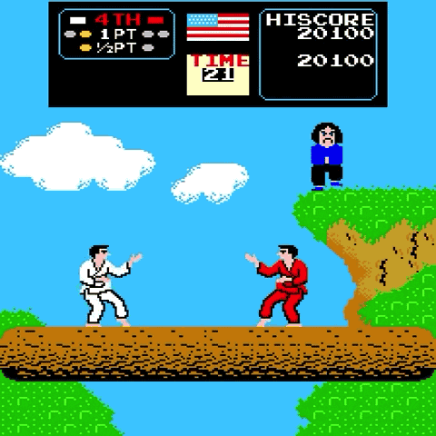 Gif gameplay karate champ